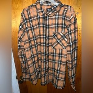 Tan lightweight flannel
